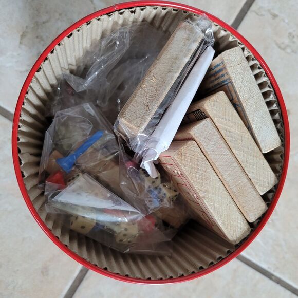 Vintage 1990 Sport Teasers 7 Wood/Peg Brain Buster Games in Tin - Picture 3 of 13